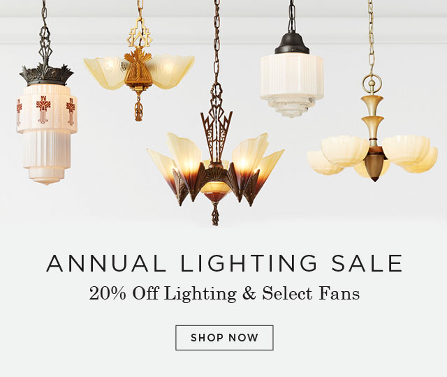 ANNUAL LIGHTING SALE - 20% Off Lighting & Select Fans - SHOP NOW