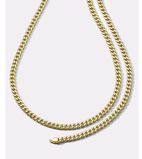 Men''s 10K Yellow Gold Chain Set