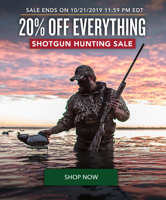 20% OFF Everything - Shotgun Hunting Sale