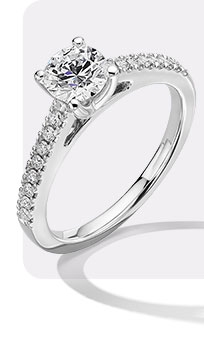 Modern Creation Lab-Created Diamond Engagement Ring