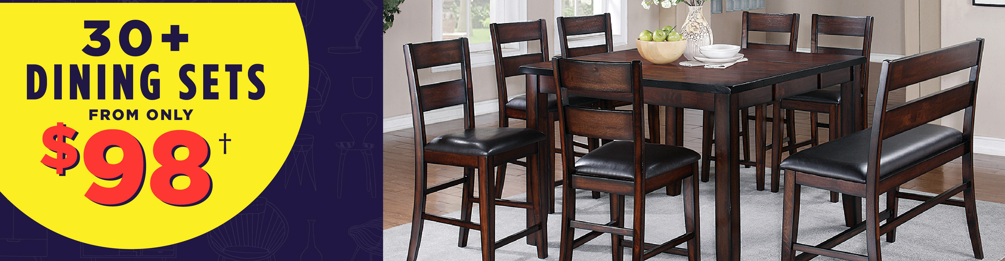 30+ Dining Sets from only $98!