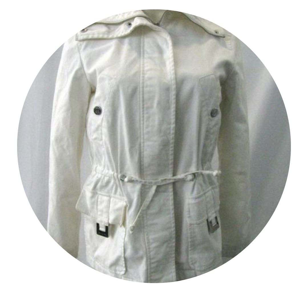 Micheal Kors White Cotton Jacket 