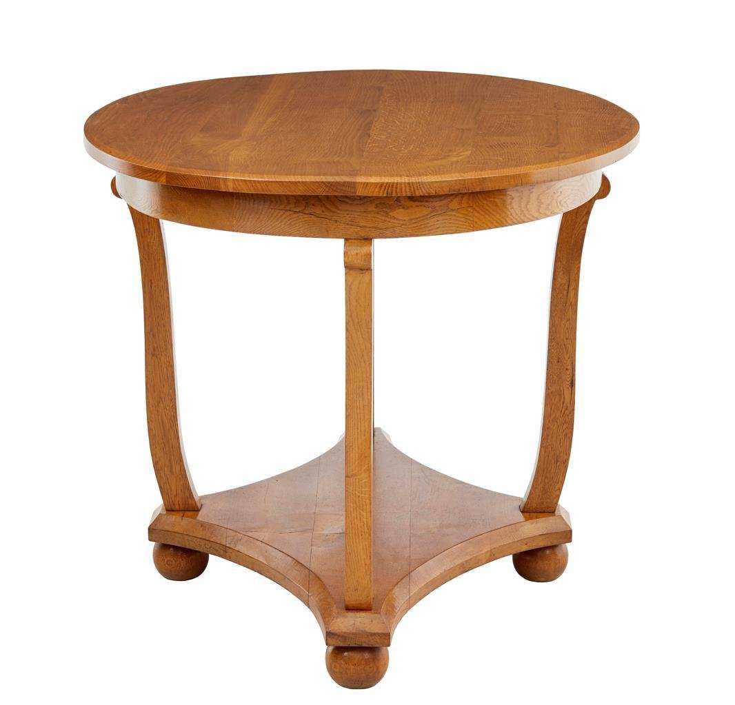 Image of Oval Antique Oak Side Table