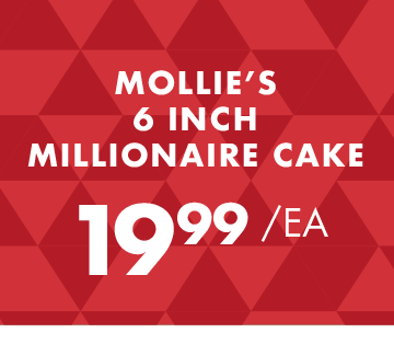 Mollie''s 6 Inch Millionaire Cake - $19.99 each