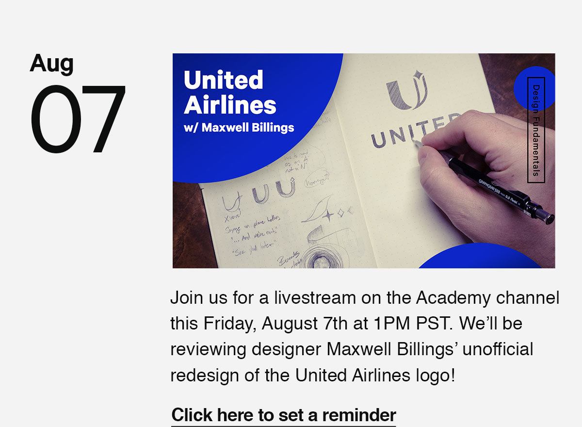 Click here to set a reminder for our livestream this Friday on the Academy channel.