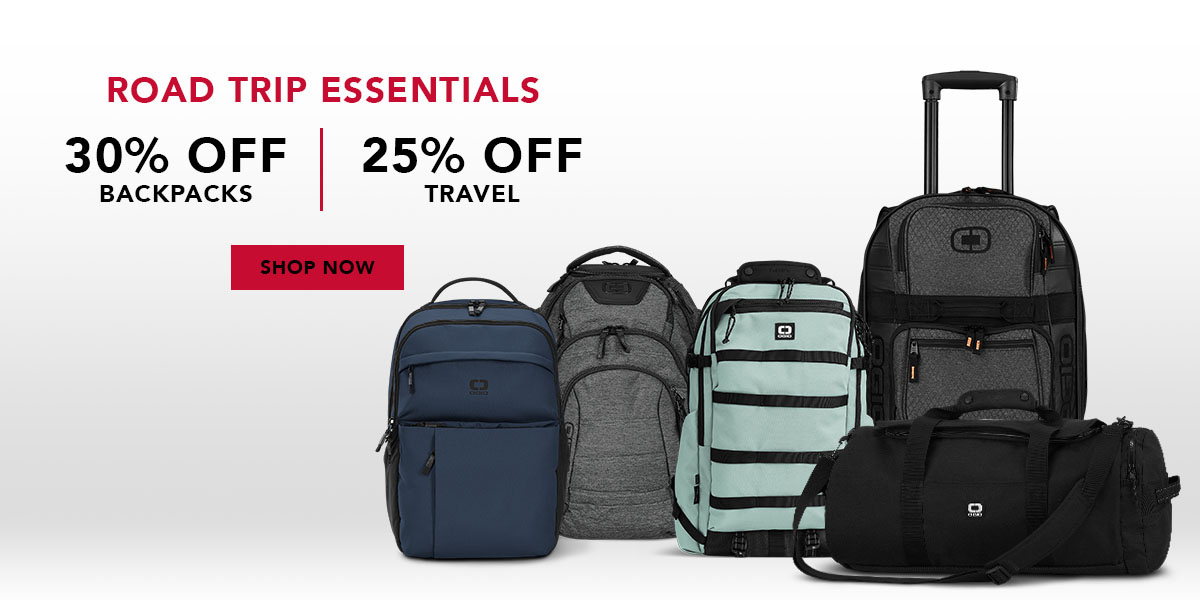 30% Off Backpacks + 25% Off Travel