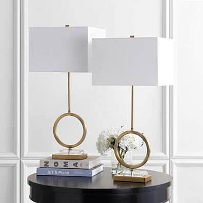 Kaden Table Lamps Clear / Brass Gold