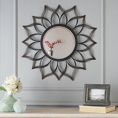 Seranade Floral Hanging Wall Mirror