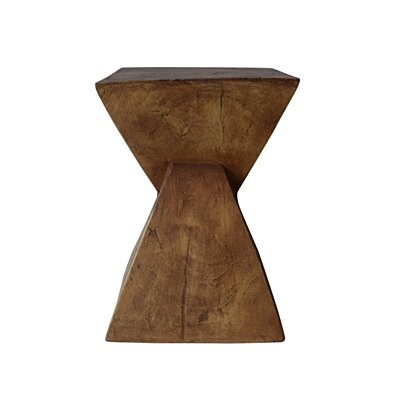 Kajsa Outdoor Light-Weight Concrete Accent Table