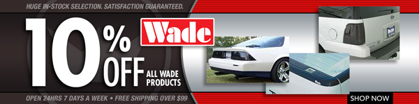 Save 10% on All Wade products