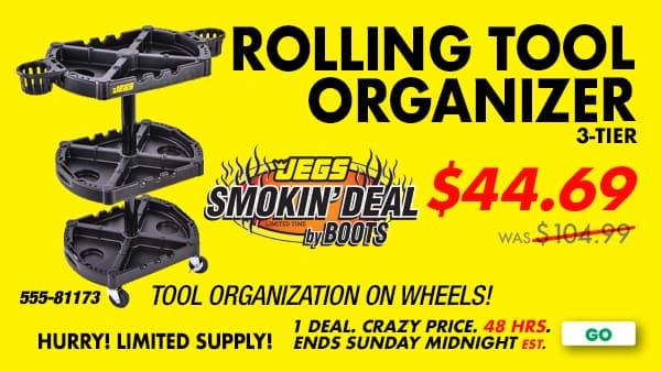 JEGS Smokin Deals - JEGS Rolling Tool Organizer - Now $44.69