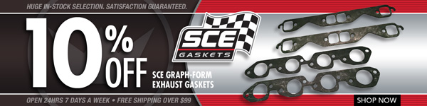 Save 10% on SCE Gaskets Exhaust Gaskets