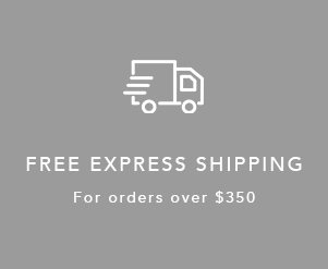 Free express shipping on orders over $350