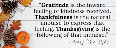 Virtual Vocations Thanksgiving Gratitude Quote