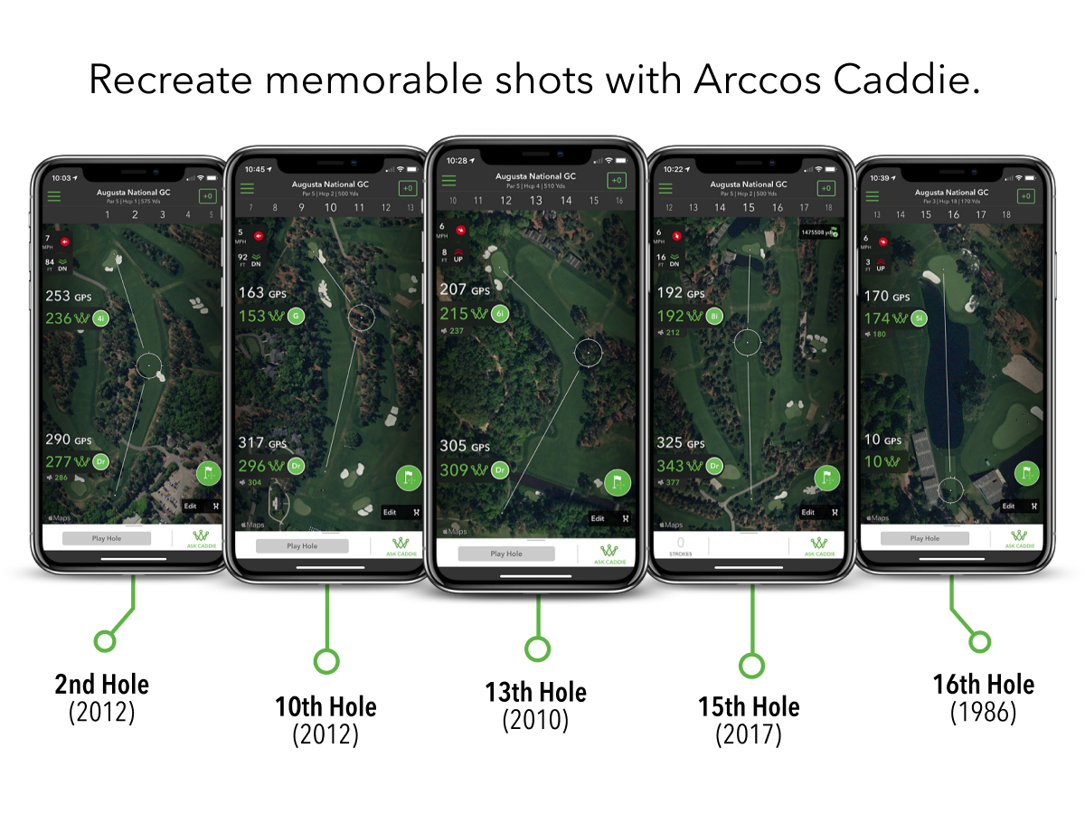 Recreate memorable shots with Arccos Caddie