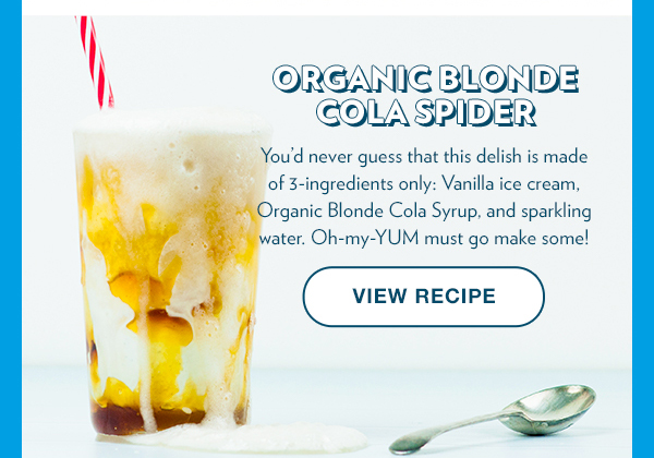 Orange Blonde Cola Spider. View Recipe.