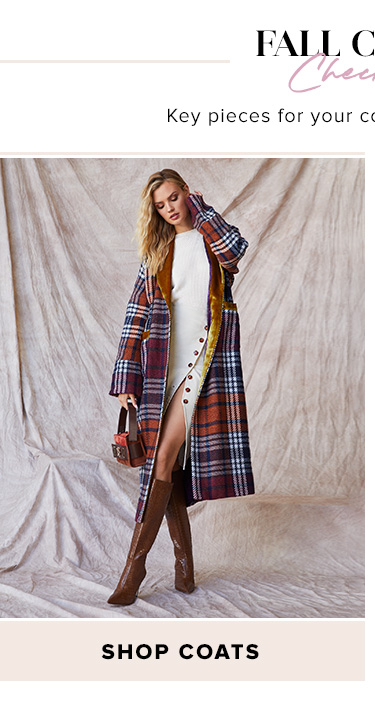 Fall Closet Checklist. Key pieces for your cold-weather wardrobe. SHOP COATS