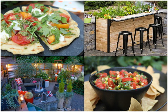 Summer garden party recipes and outdoor spaces