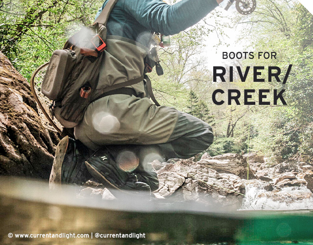 Shop Korkers Wading Boots for River and Creek fishing - 20% off Memorial Day sale - Shop Now