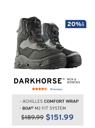Shop Korkers Darkhorse boots for River/Creek Fishing - 20% off for Memorial Day - Shop Now