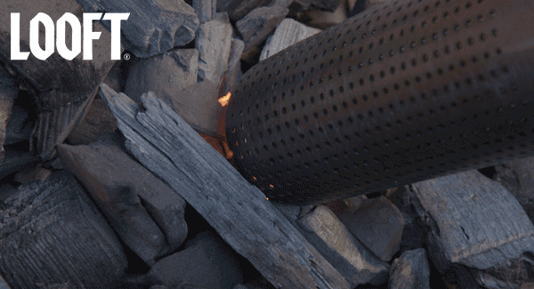 image: looft lighter starting a coal fire