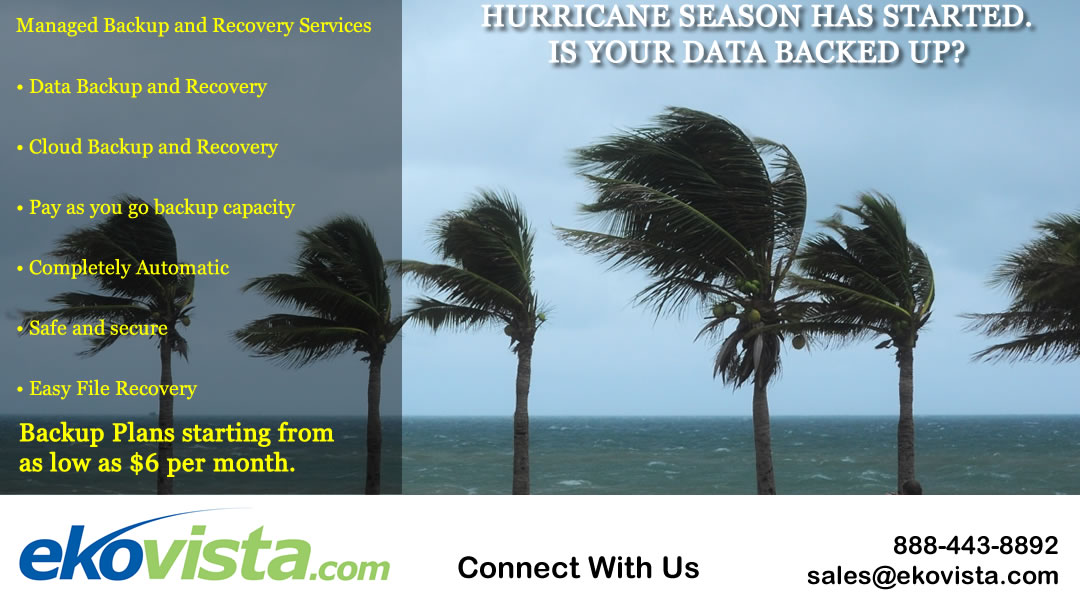 Hurricane Season 2020 has started. Is your data protected should a hurricane hit?