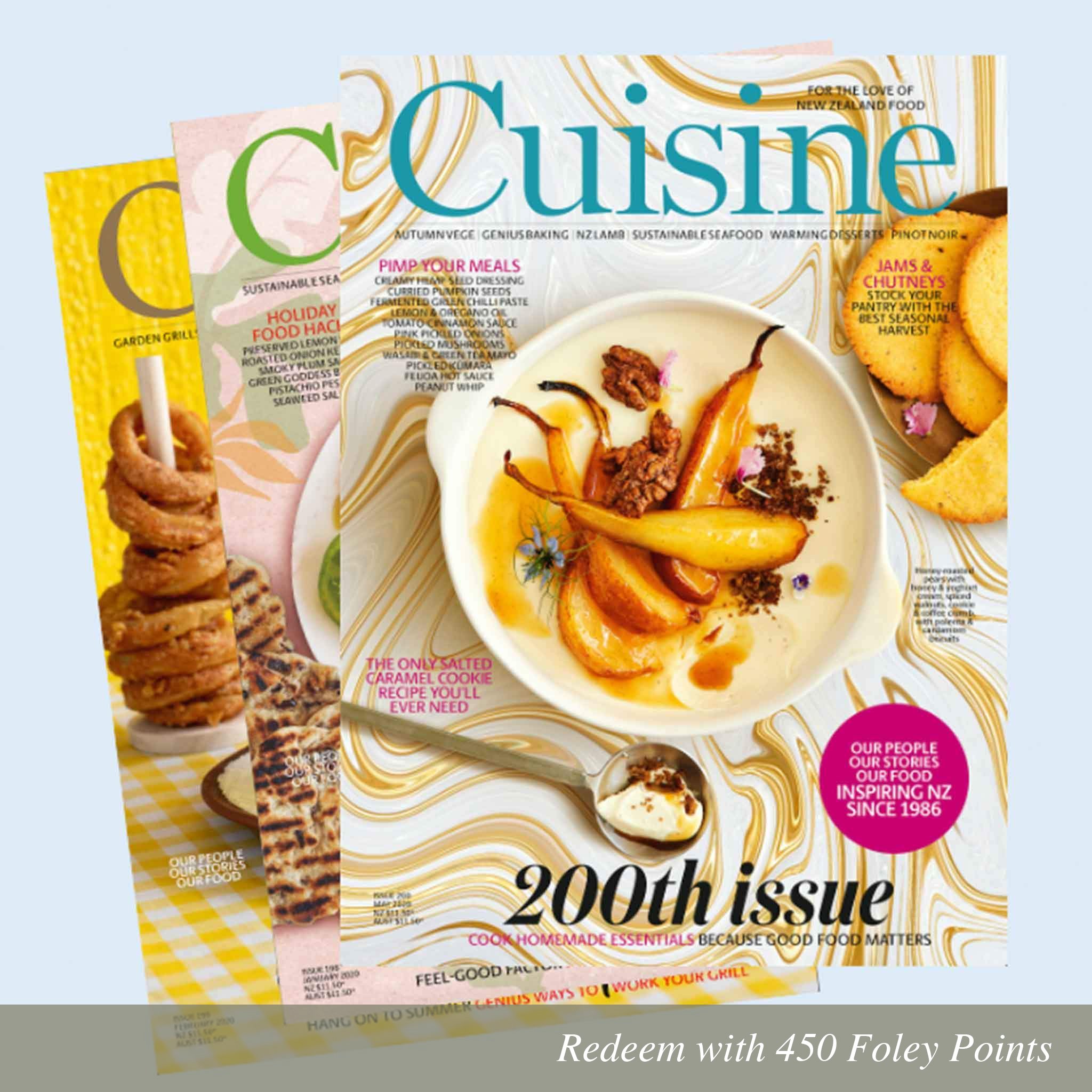 12 Month Subscription to Cuisine Magazine