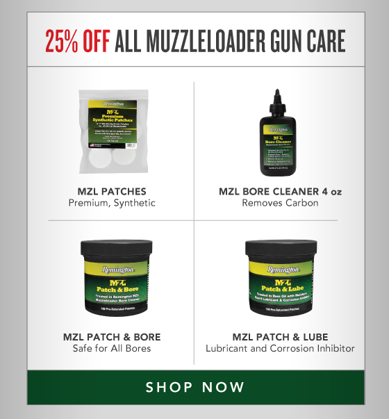 25% OFF All Muzzleloader Gun Care