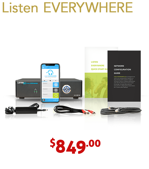 Listen Everywhere 2 channel audio over wi-fi server