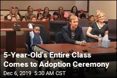 5-Year-Old's Entire Class Comes to Adoption Ceremony