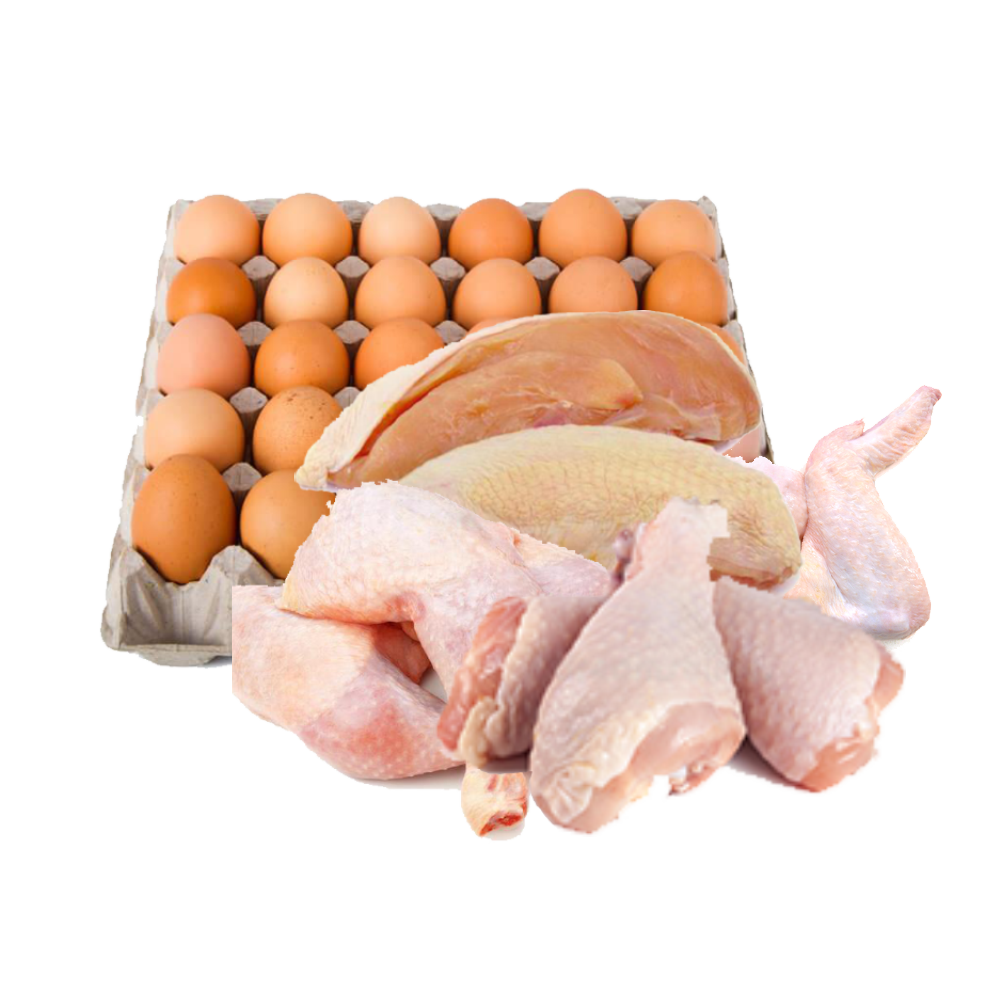Egg & Meat - Chicken 2 KG + 30 Eggs
