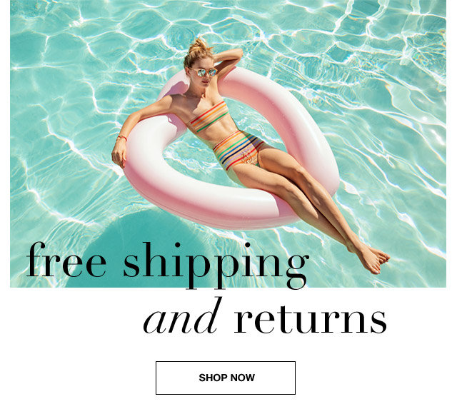 Free shipping and returns