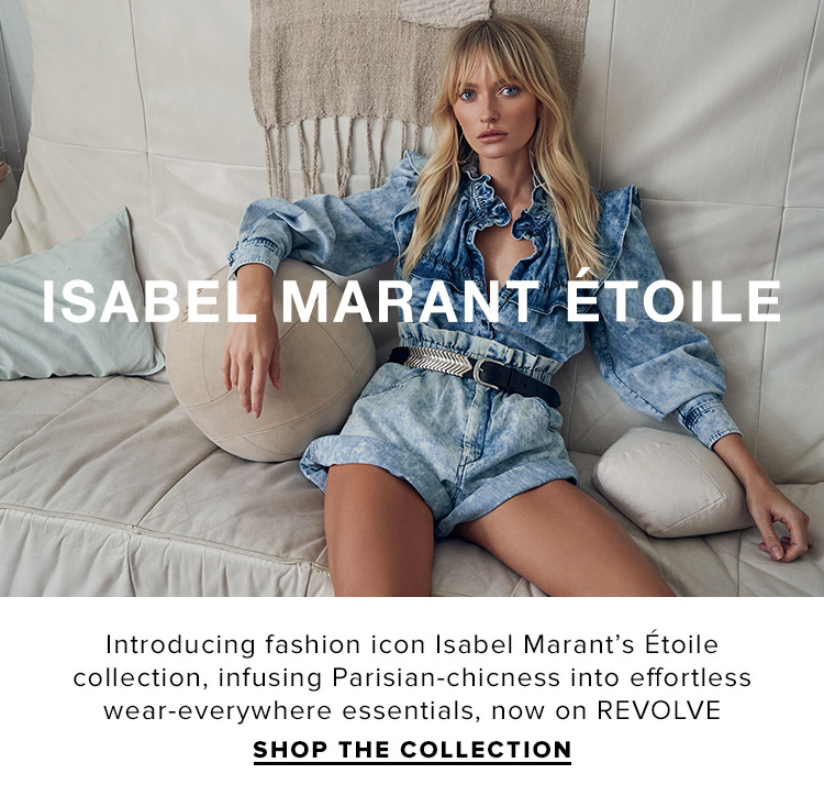 Isabel Marant Etoile. Introducing fashion icon Isabel Marants toile collection, infusing Parisian-chicness into effortless wear-everywhere essentials, now on REVOLVE. Shop the collection.