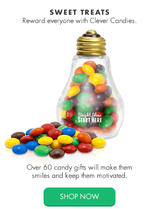 Sweet Treats Reward everyone with Clever Candies. Over 60 candy gifts will make them smiles and keep them motivated.