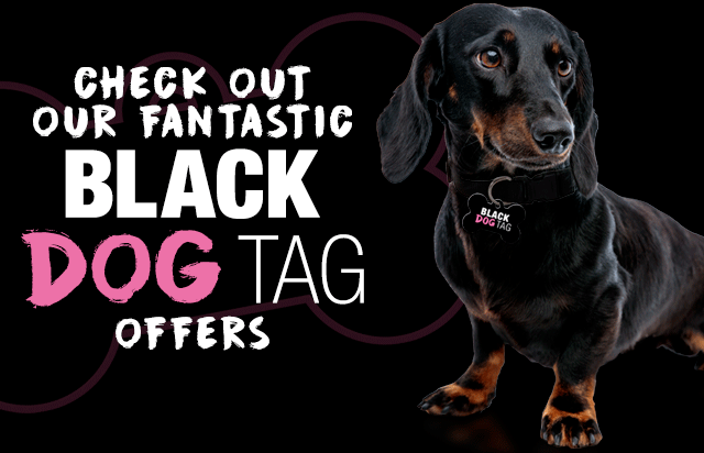 Check Out Our Black Dog Tag Offers