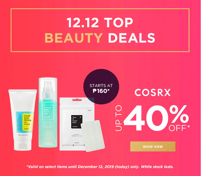 12.12 TOP BEAUTY DEALS | COSRX | Up to 40% OFF | SHOP NOW >>