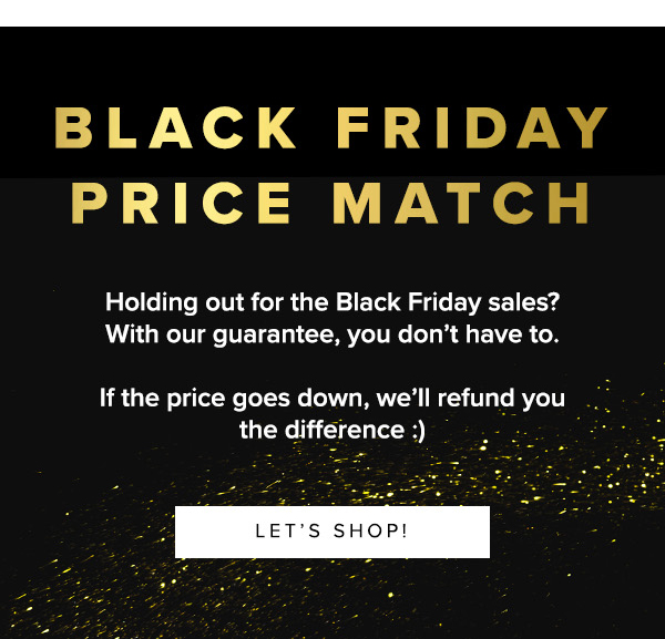 Black Friday price match