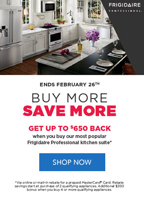 Buy more save more with Frigidaire Professional