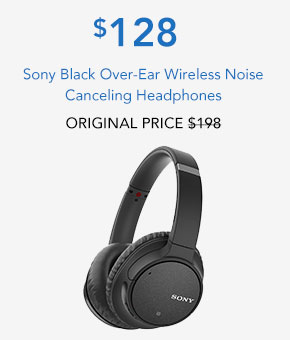 Sony Black Over-Ear Wireless Noise Canceling Headphones