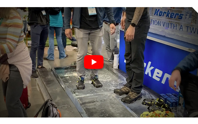 Watch Korkers Ice Cleats Tested at OR SS 2020 - Watch Now on Youtube