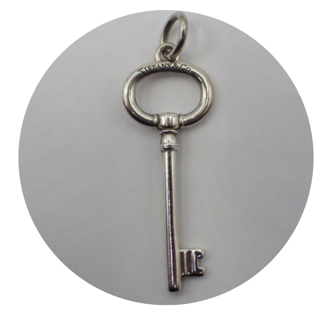 Tiffany & Co. 925 Sterling Silver Key Pendant