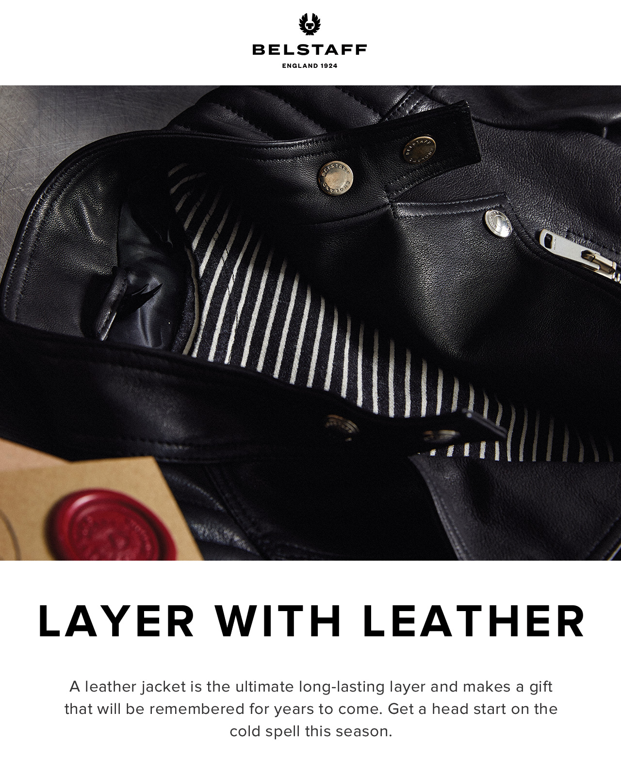 A leather jacket is the ultimate long-lasting layer and makes a gift that will be remembered for years to come.
