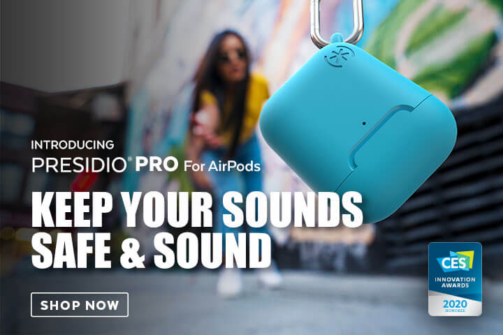 Introducing Presidio PRO for AirPods: Keep Your Sounds Safe & Sound. Shop Now