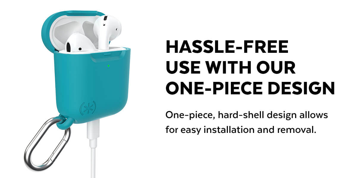 Hassle-free use with our one-piece design One-piece, hard-shell design allows for easy installation and removal.