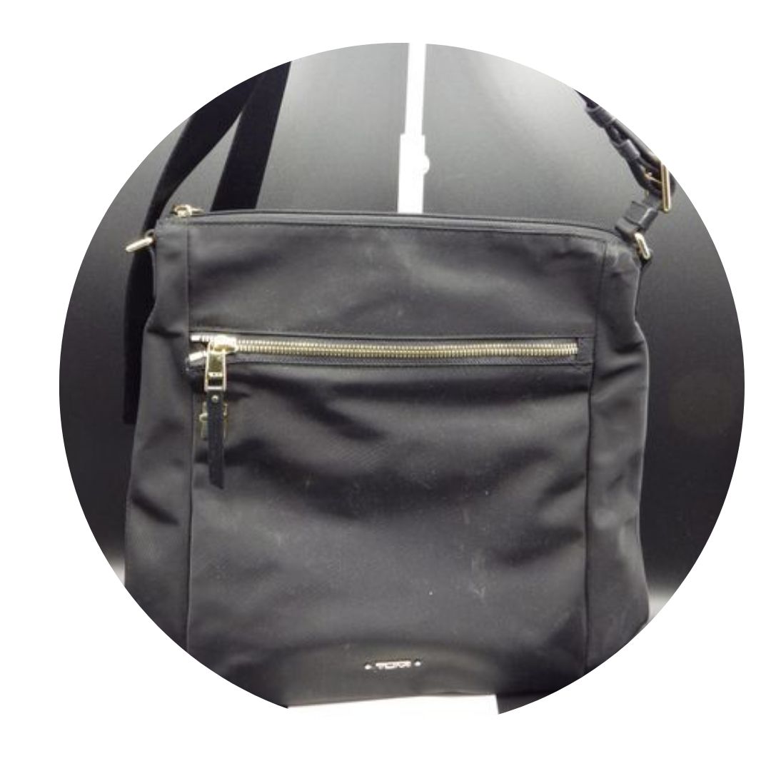 Tumi Black Nylon Swingback Bag