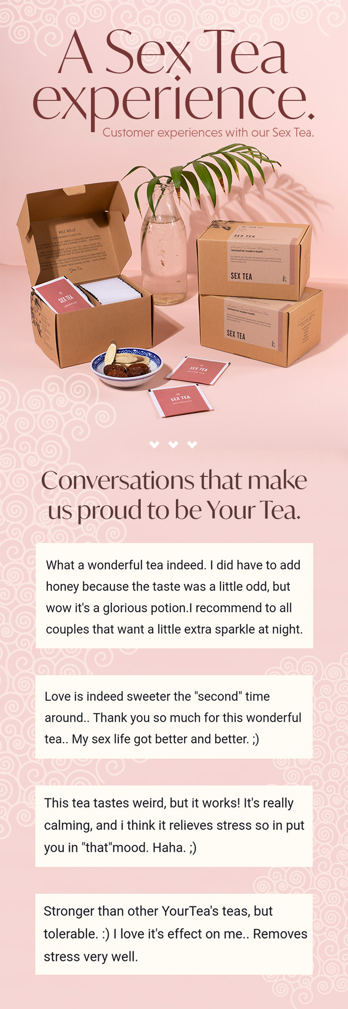 Sex Tea Customer Experiences