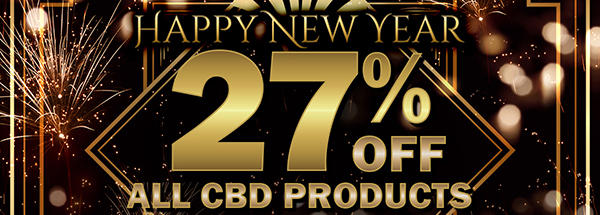 Happy New Year! Save 27% on ALL CBD Products