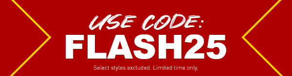 Use code FLASH25