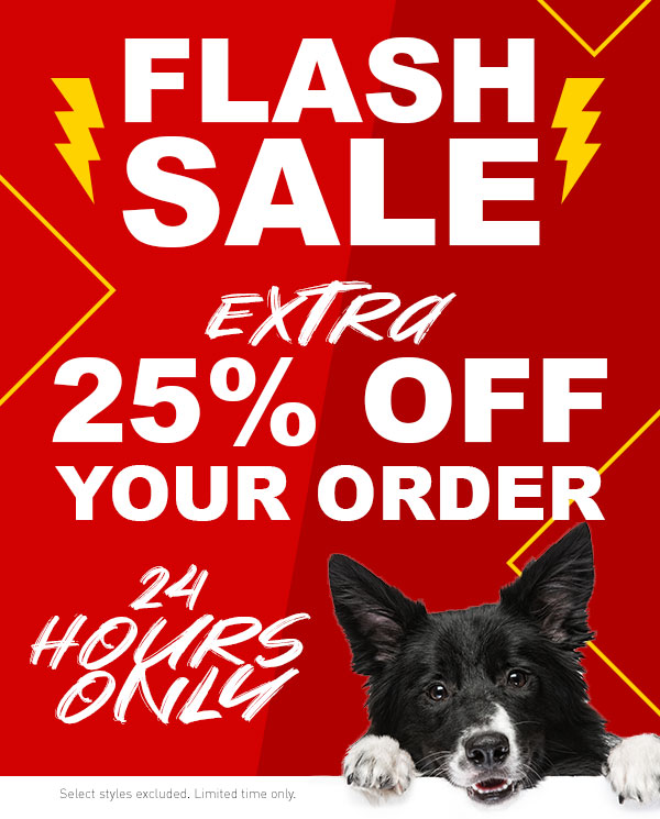 Flash Sale! Extra 25% Off