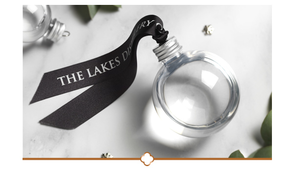 Complimentary Lakes Gin Bauble